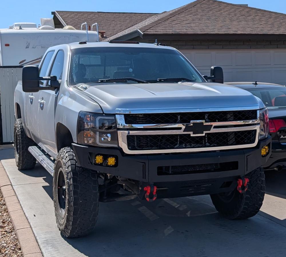 2011-2014 CHEVY SILVERADO 2500/3500 OCTANE FRONT BUMPER - Customer Photo From William Fain