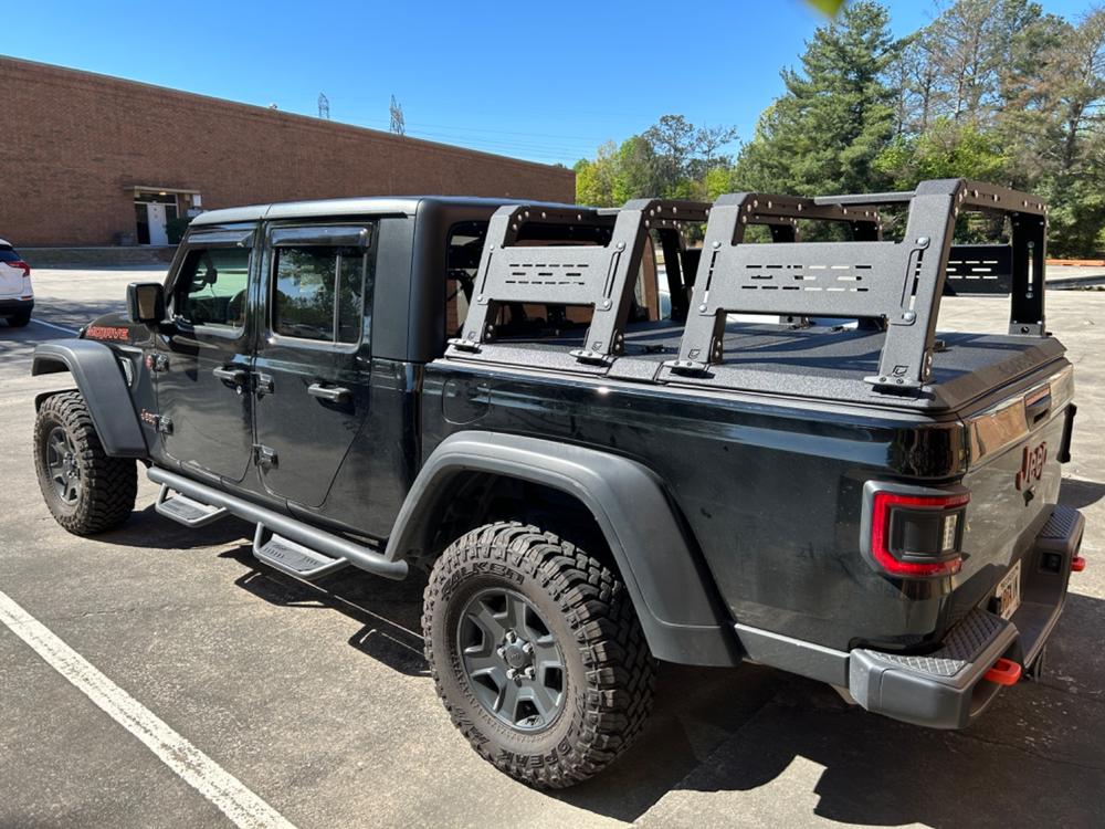 THORAX BED RACK SYSTEM- FITS DIAMOND BACK COVERS 2020-2022 JEEP GLADIATOR - Customer Photo From Keith Smolkowicz