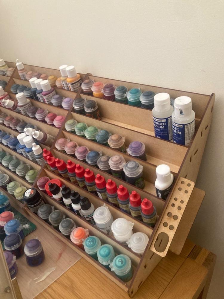 MDF Hobby Paint Rack - Customer Photo From Matthew Gough