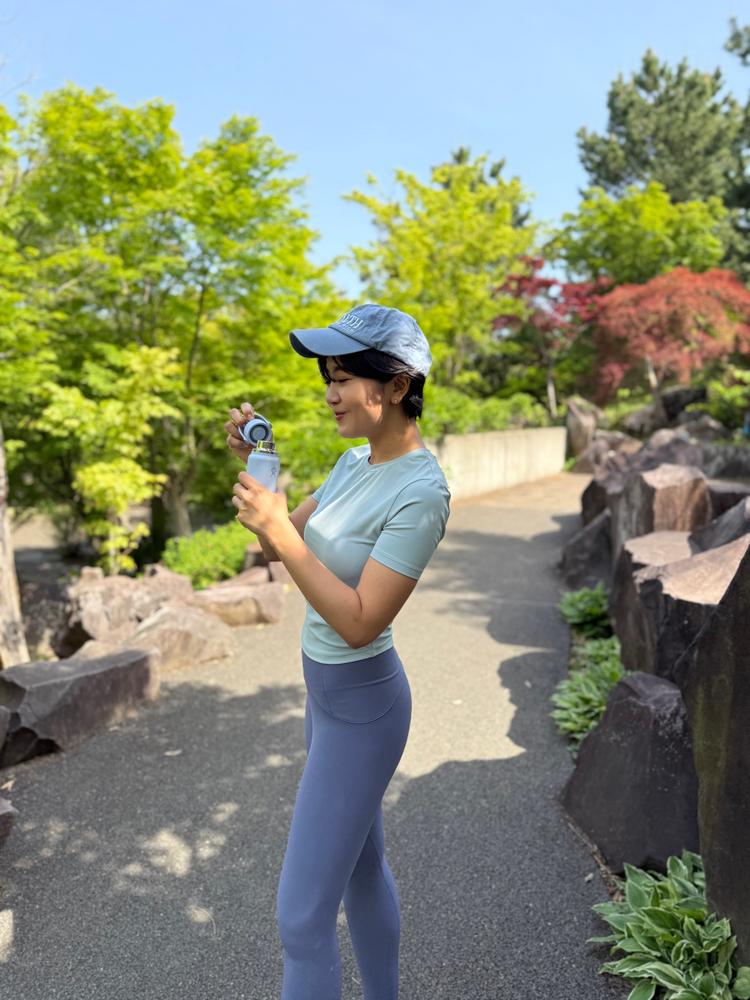 あさがおソーダ] NEW Airy Fit スリムフィット Tシャツ (半袖