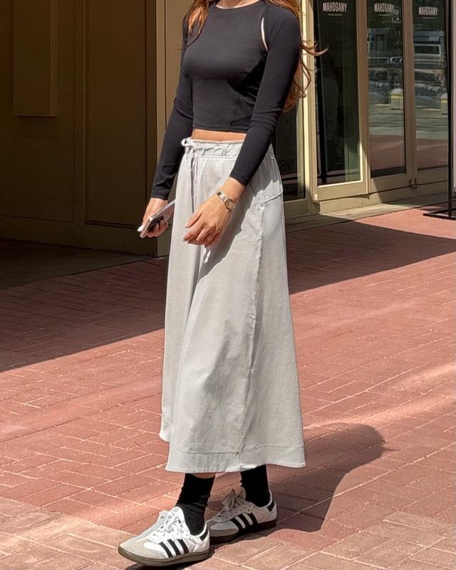 andar Fresh Move フレアロングスカート S Fresh Move フレアロングスカート | andar JAPAN