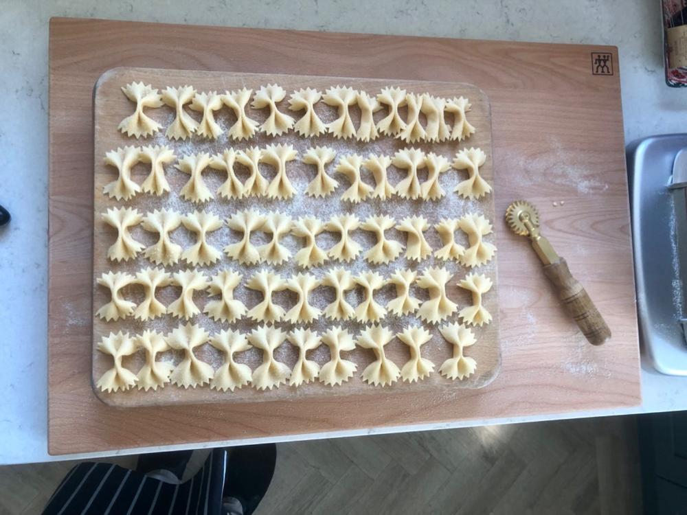 Brass Festooned Pasta Cutter — TheDolceVitaExperience