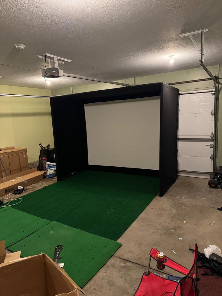 SIG10 Golf Simulator Enclosure - Customer Photo From Justin Mixer