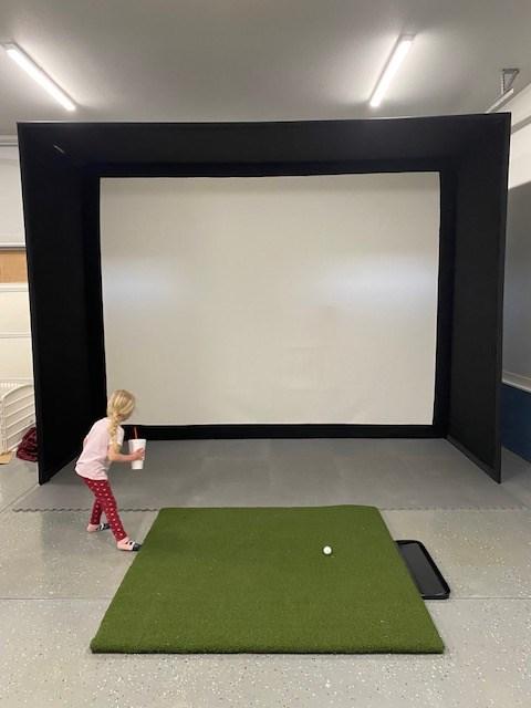 SIG12 Golf Simulator Enclosure - Customer Photo From Timothy Rippy
