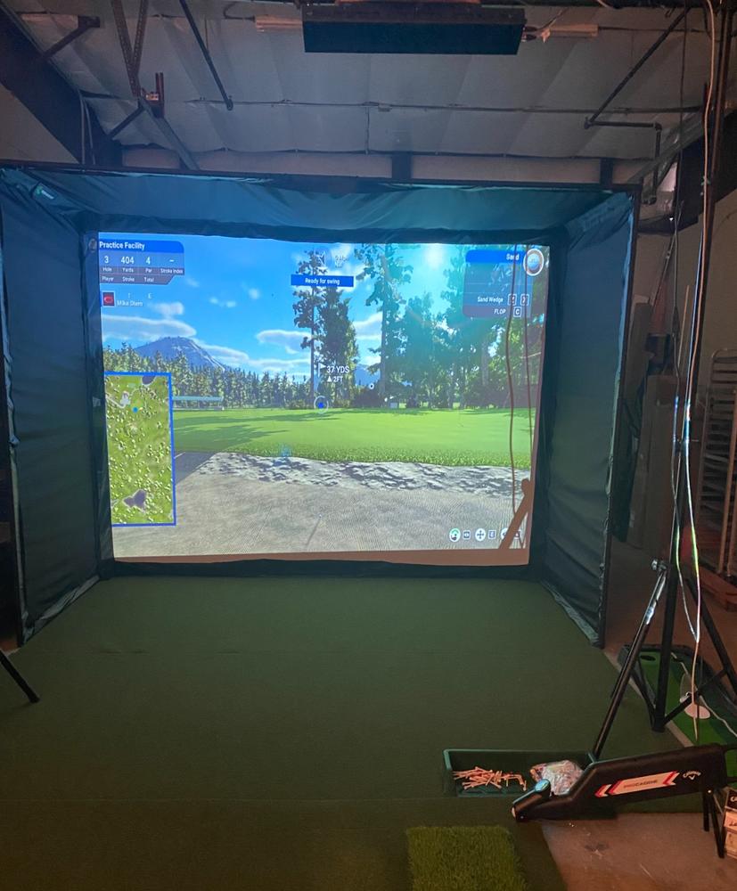 Uneekor EYE XO SIG10 Golf Simulator Package - Customer Photo From Mike Stern