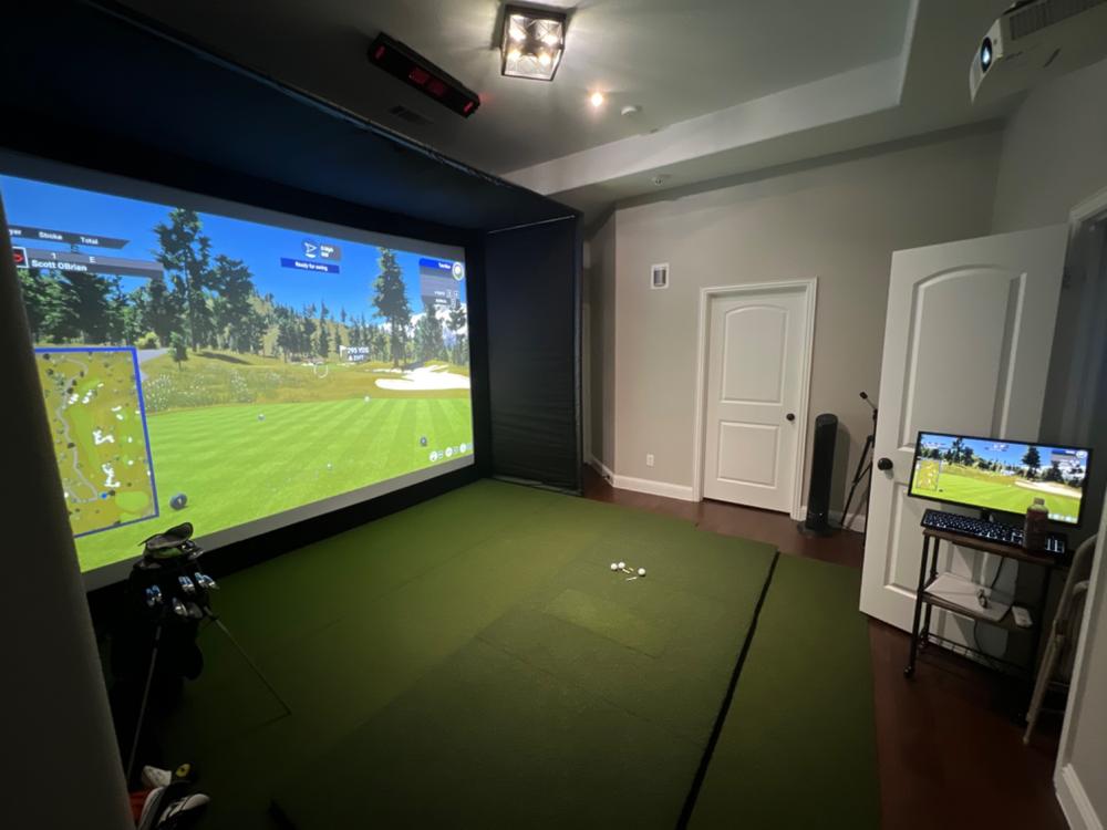Uneekor EYE XO SIG12 Golf Simulator Package - Customer Photo From Scott OBrien