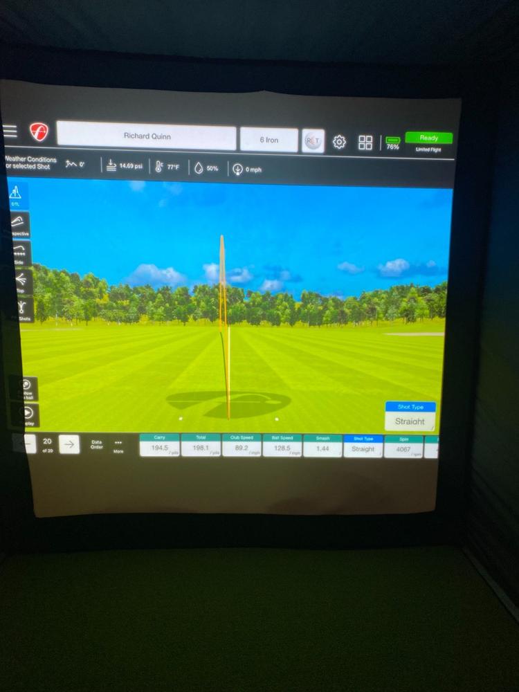 SIG8 Golf Simulator Studio - Complete Package - Customer Photo From Richard Quinn