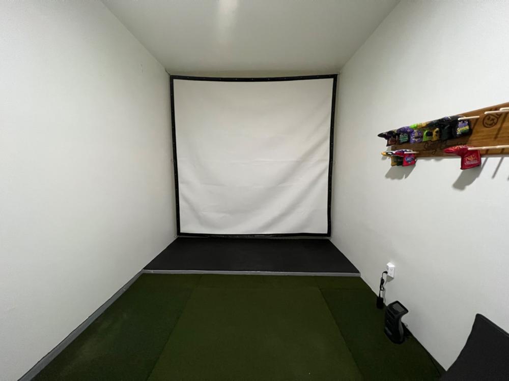 Golf Simulator Impact Screen - SIGPRO™ Premium - Customer Photo From Alan White