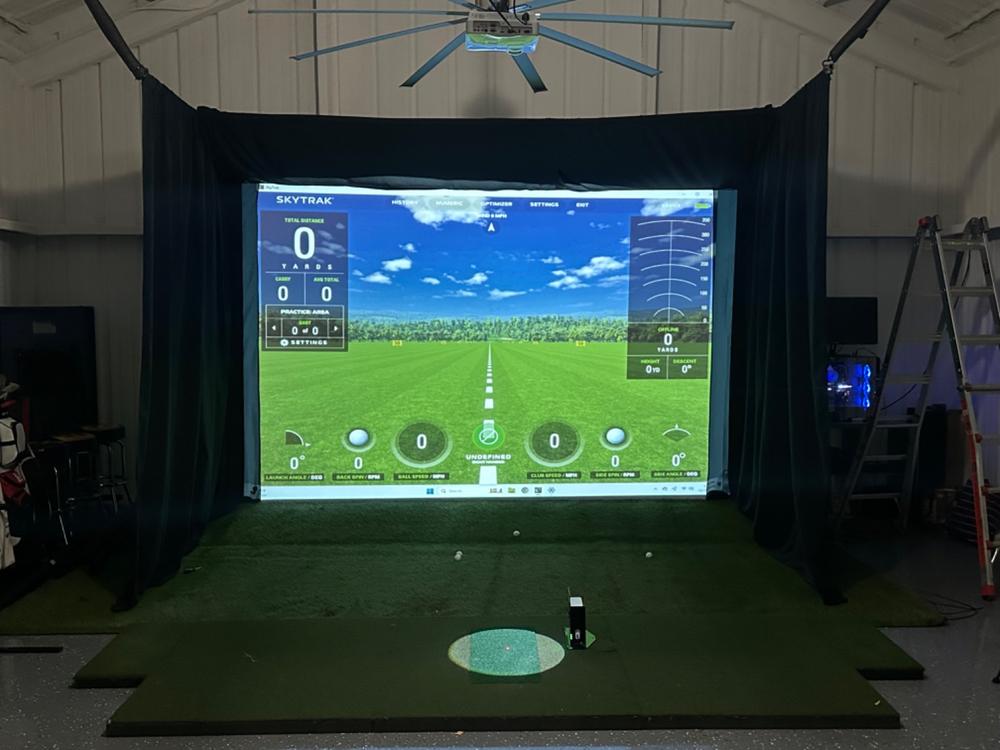 Golf Simulator Impact Screen - SIGPRO™ Premium - Customer Photo From Mark Burack