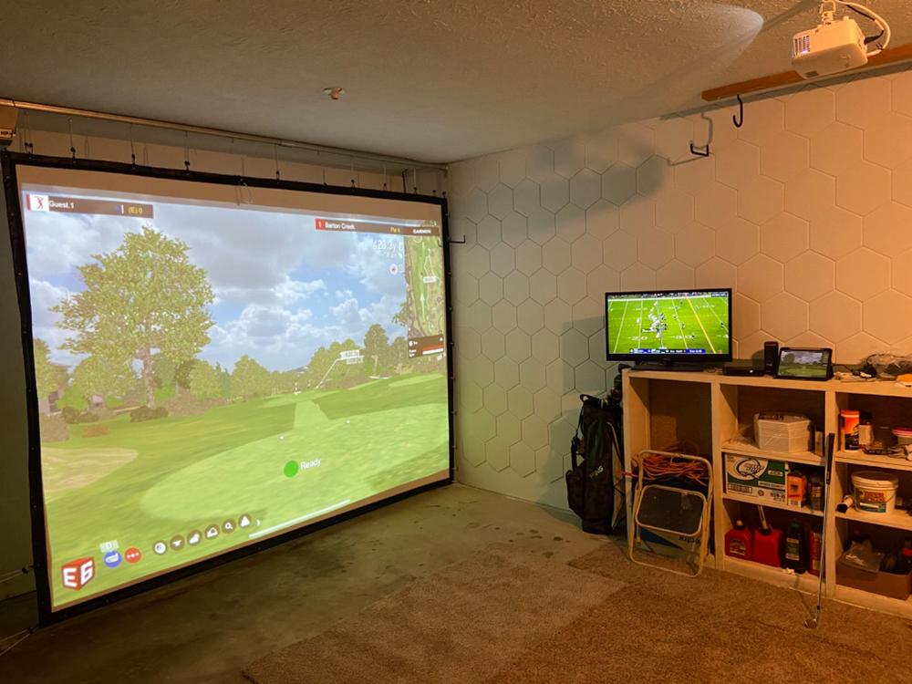 Golf Simulator Impact Screen - SIGPRO™ Premium - Customer Photo From Alex Richmond