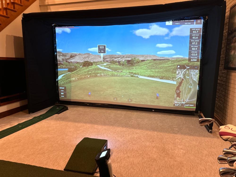 Golf Simulator Impact Screen - SIGPRO™ Premium - Customer Photo From Bruce S.