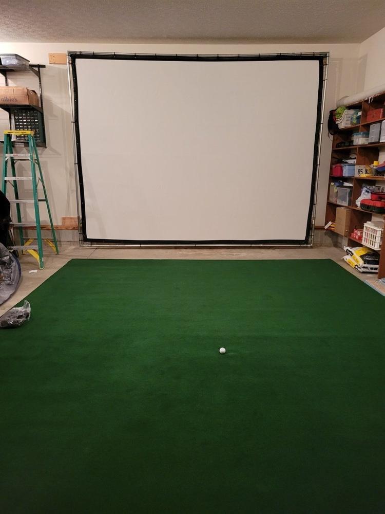Golf Simulator Impact Screen - SIGPRO™ Premium - Customer Photo From Phil Martin