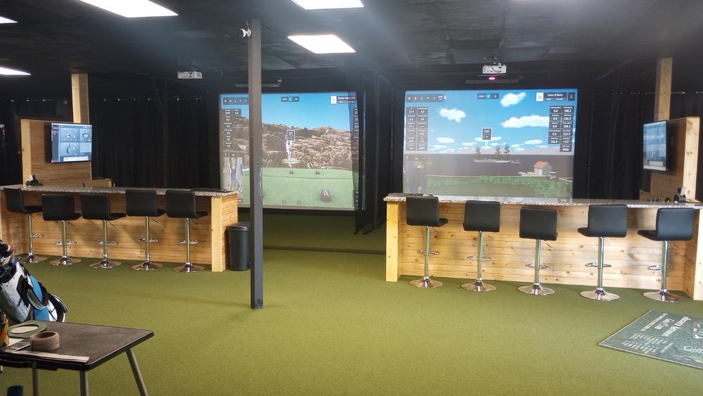 Golf Simulator Impact Screen - SIGPRO™ Premium - Customer Photo From Sean Saunders