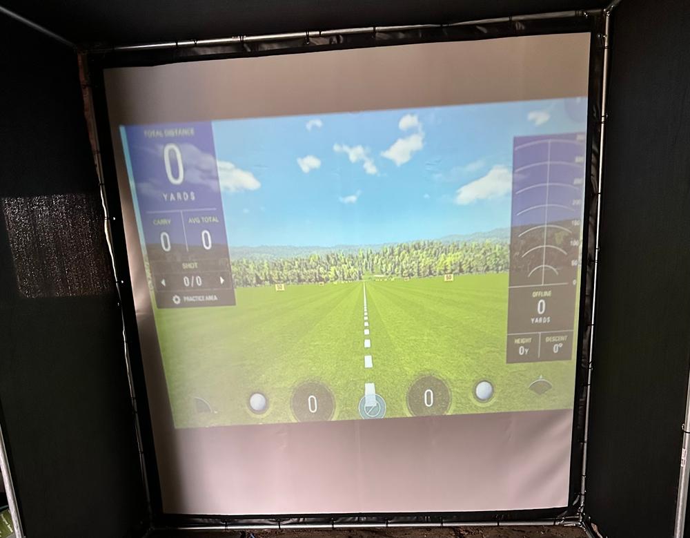 Golf Simulator Impact Screen - SIGPRO™ Premium - Customer Photo From Edward Nolan