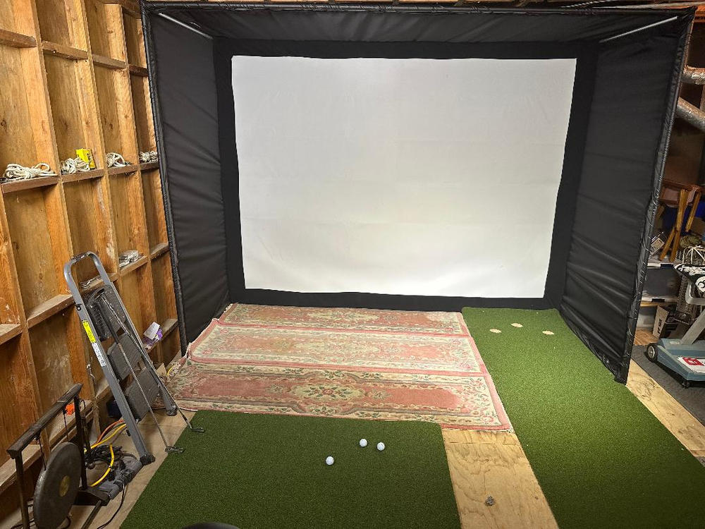 DIY Golf Simulator Enclosure - Customer Photo From Michael N.