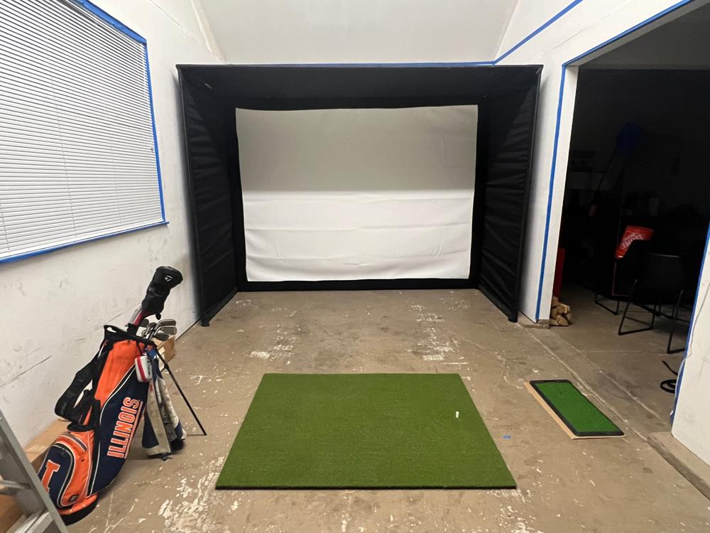 DIY Golf Simulator Enclosure - Customer Photo From Brad