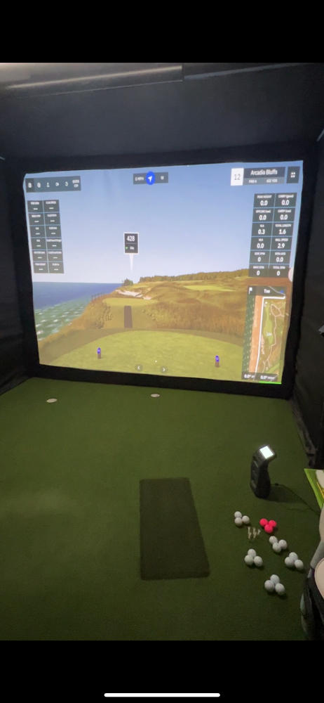 DIY Golf Simulator Enclosure - Customer Photo From Thomas Watson