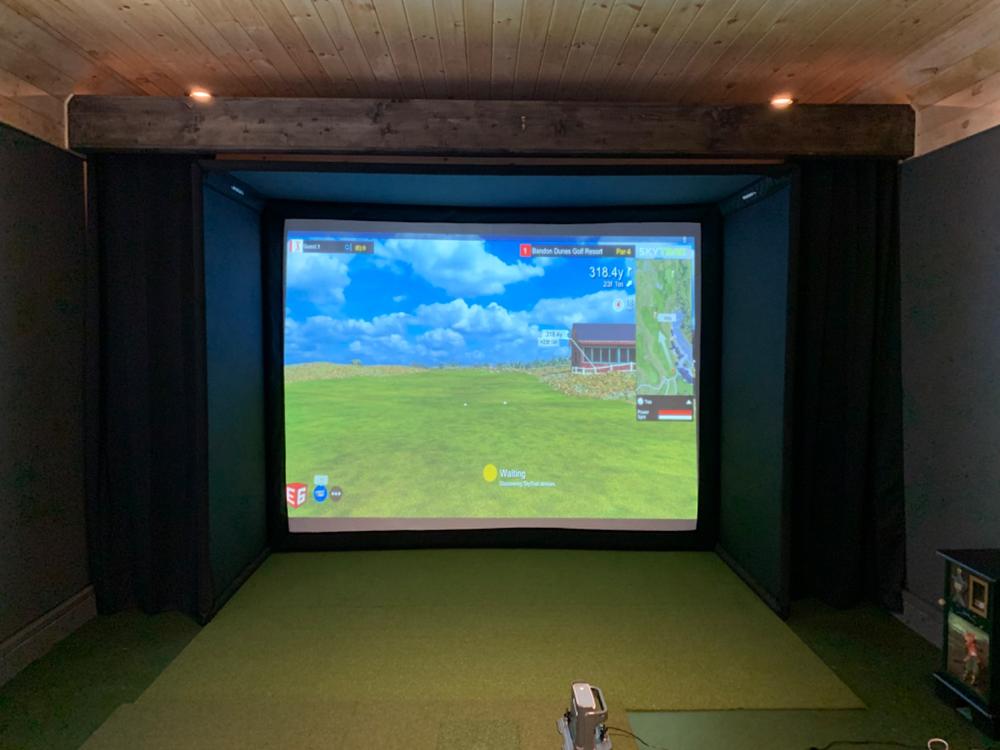 SkyTrak+ SIG10 Golf Simulator Package - Customer Photo From Dale Godby