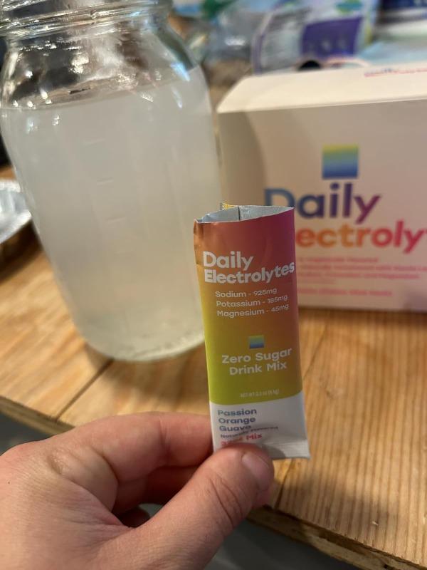 Daily Electrolytes, Himalayan Pink Salt No-Sugar Electrolyte Drink Mix | Hydration Powder Packets - Customer Photo From O