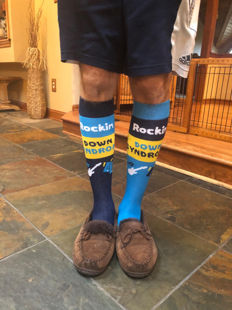 Rockin Down Syndrome – Junior Crew Socks - John's Crazy Socks