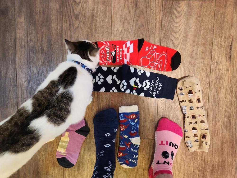 Kitty All Over Ankle Socks - Customer Photo From Suzan R.