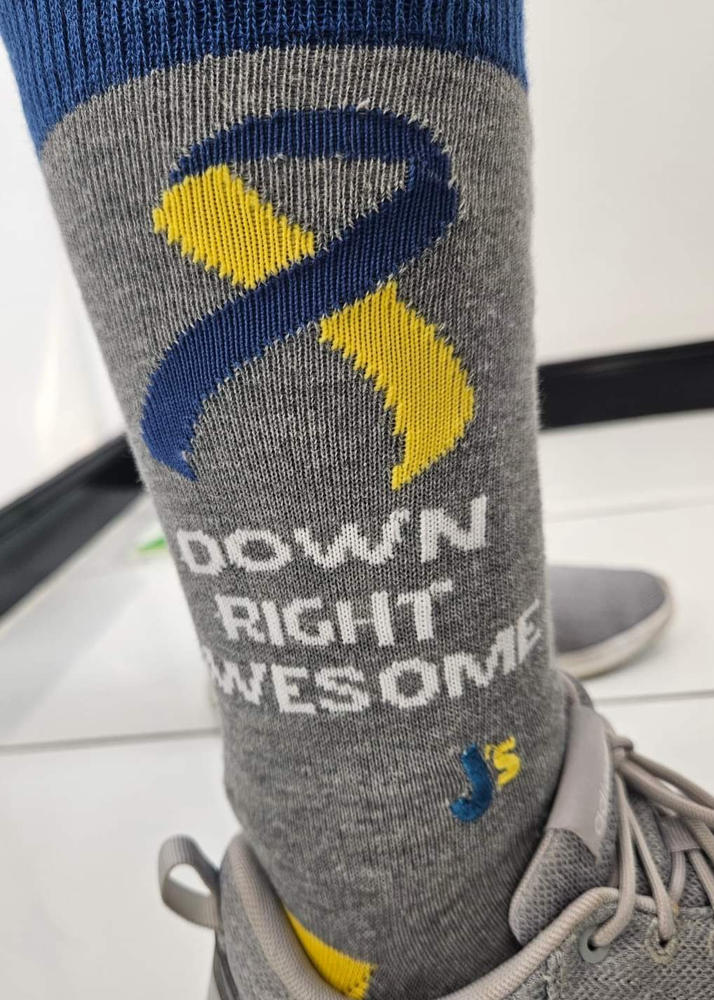 Down Right Awesome Crew Socks - Customer Photo From Rosa A.