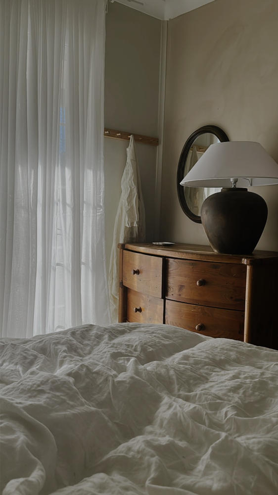 COTTON LOOK Voile Sheer Multiband Curtain Panel White - Customer Photo From Melissa Barratt