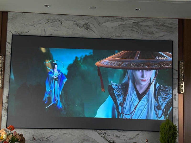 PX3-Pro Ultra Short Throw Projector Laser TV - Customer Photo From Benjamin Tan