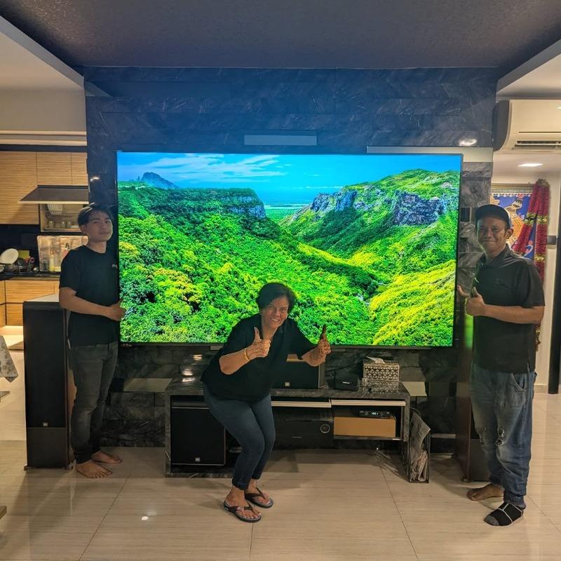 UX 116″ RGB Mini-LED Smart TV - Customer Photo From Ricky Parikh