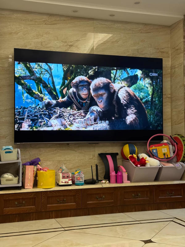 Q6Q 100″ QLED 4K AI TV - Customer Photo From Cindy Lau
