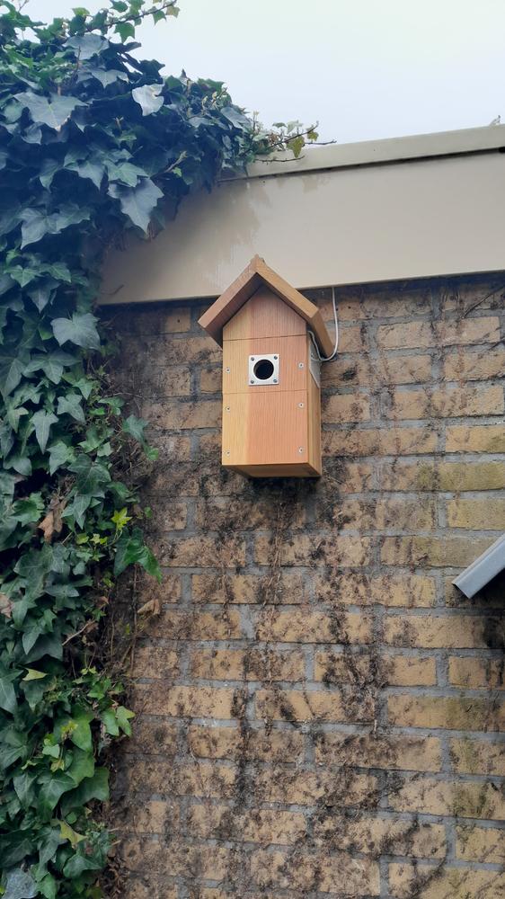 WiFi Battery Bird Box Camera with Solar Panel - Customer Photo From Michaël Keuning