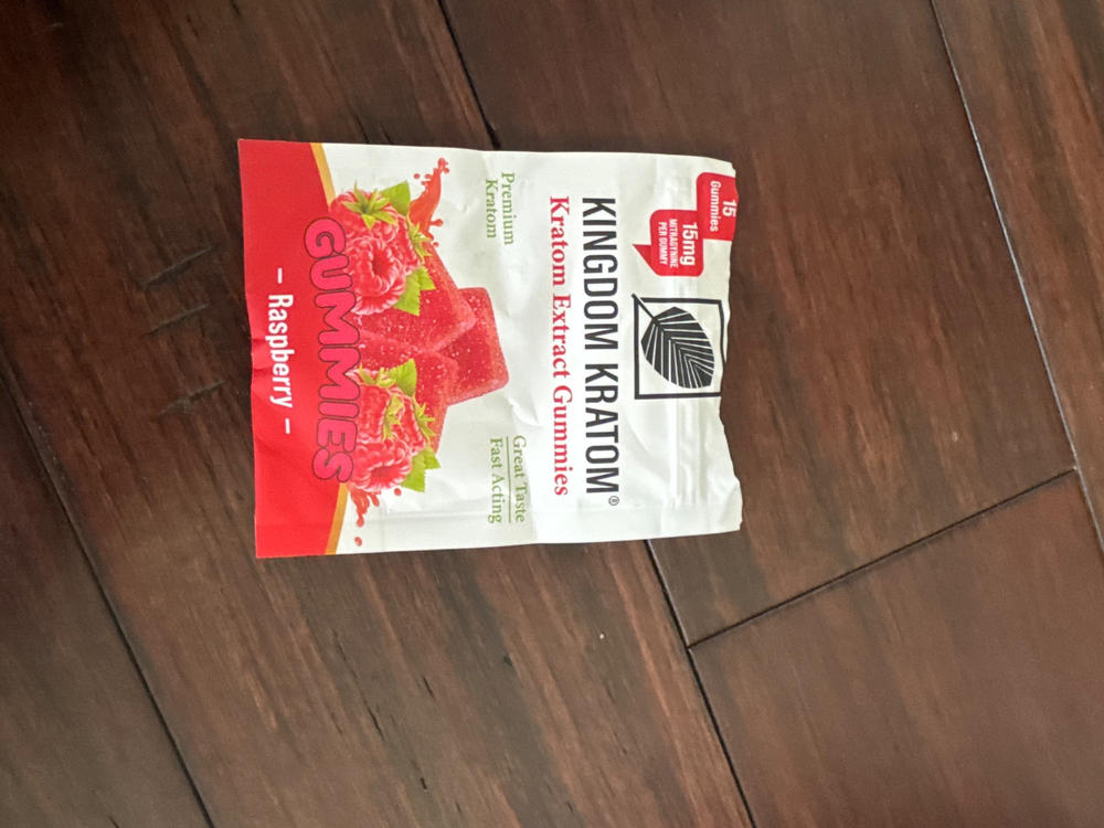 Kratom Extract Gummies - Raspberry, 15 - Customer Photo From Adriana Reyes