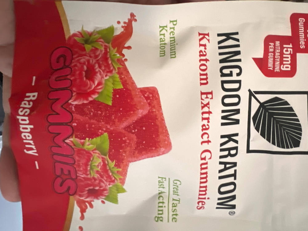 Kratom Extract Gummies - Raspberry, 15 - Customer Photo From Tara Berry