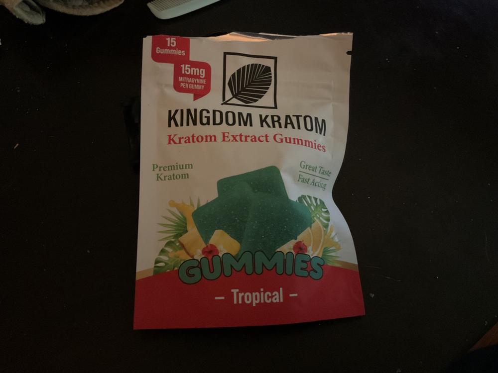 Kratom Extract Gummies - Tropical, 15 - Customer Photo From Karen Widner