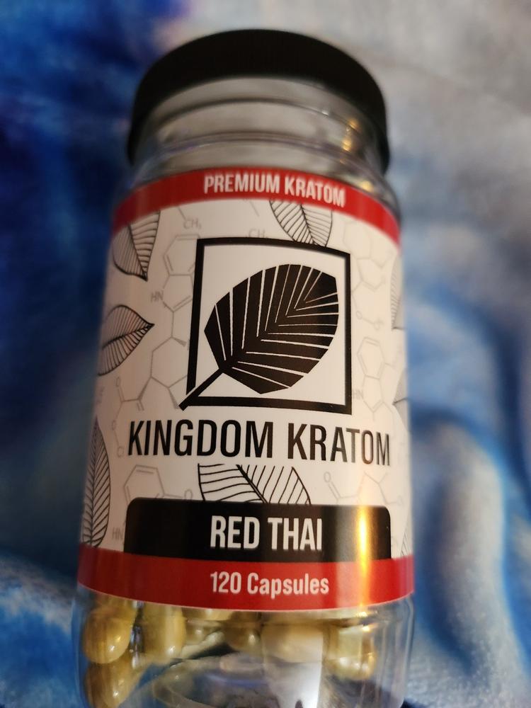 Red Vein Thai Kratom Capsules - 120 Count - Customer Photo From Debra Mullenix