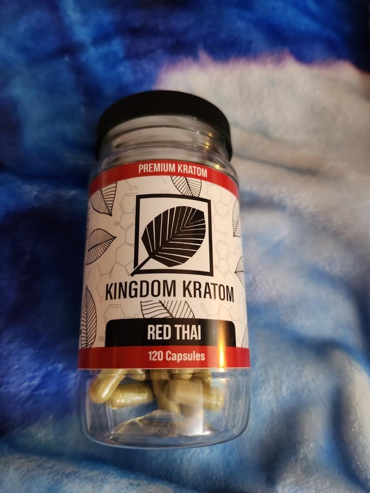 Red Vein Thai Kratom Capsules - 120 Count - Customer Photo From Debra Mullenix