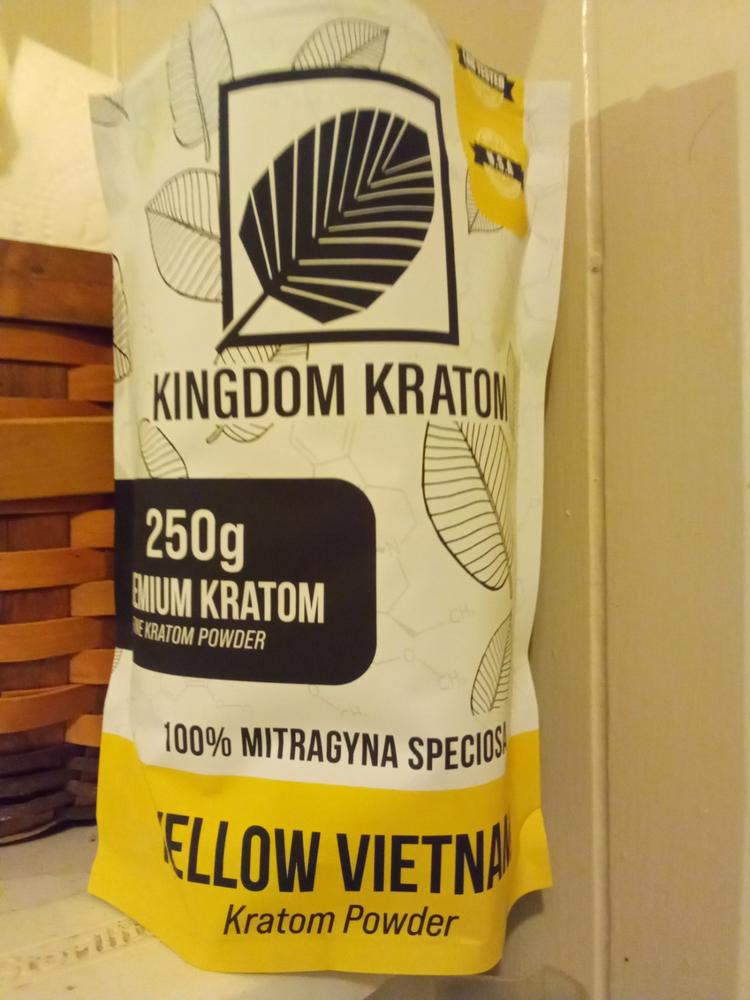 Yellow Vietnam Kratom Powder - 250G - Customer Photo From HEATHER STATON