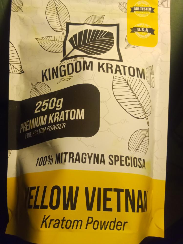 Yellow Vietnam Kratom Powder - 250G - Customer Photo From HEATHER STATON