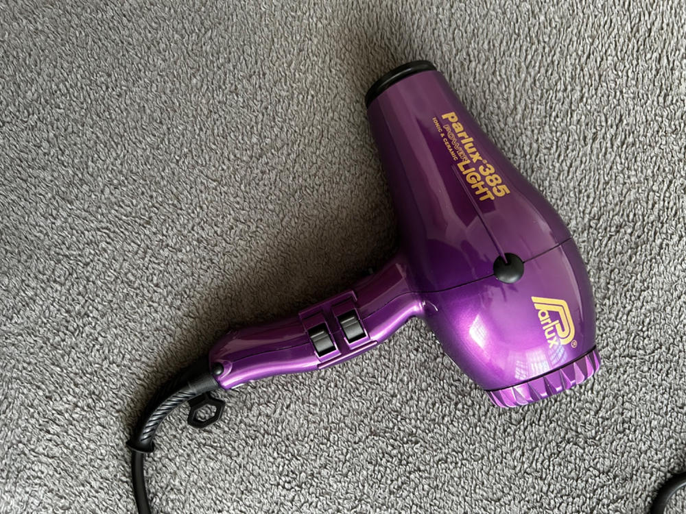Parlux 385 Power Light Ceramic and Ionic Hair Dryer Violet - Customer Photo From Angela B.