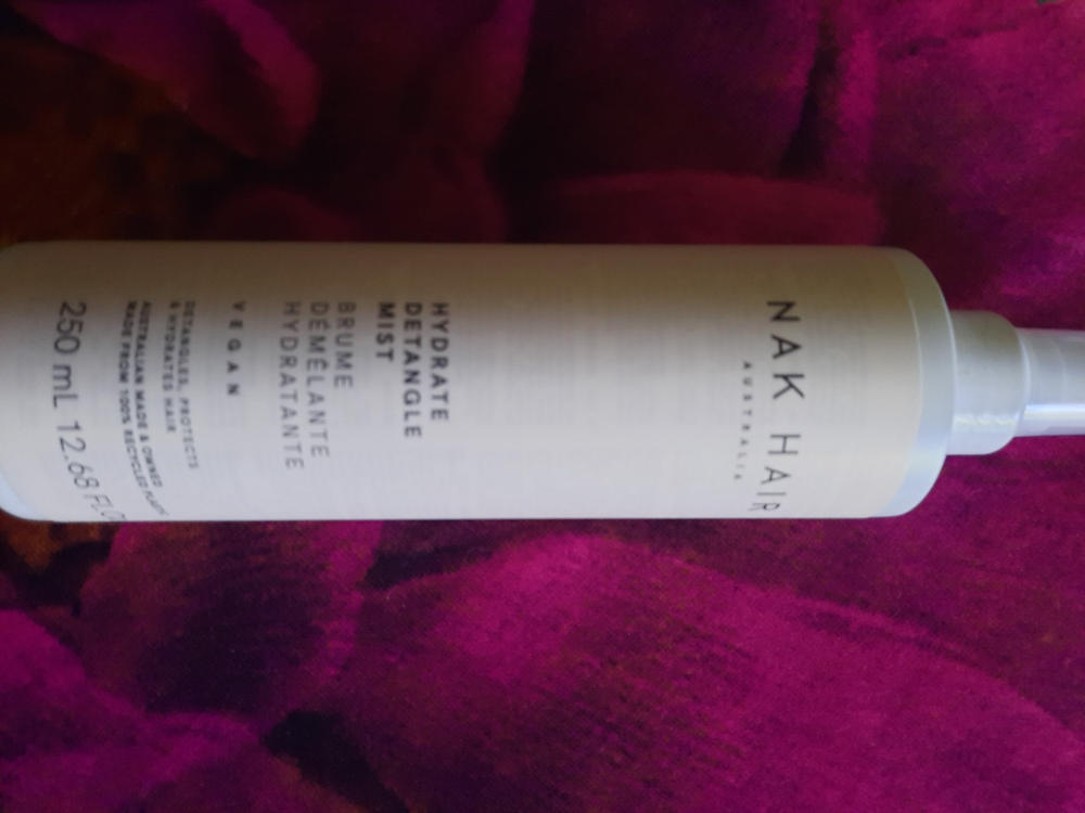 NAK Hair Hydrate Detangle Mist 250ml - Customer Photo From Michelle H.