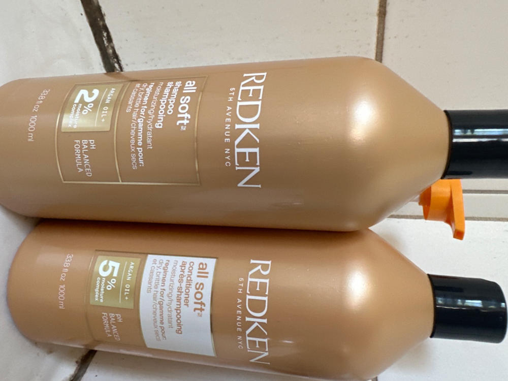 Redken All Soft Shampoo & Conditioner 1000ml Duo - Customer Photo From Hayley T.