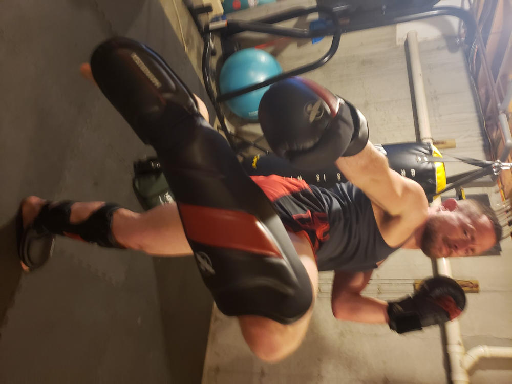 Hayabusa T3 Striking Shin Guards - Customer Photo From Adam B. Hastey