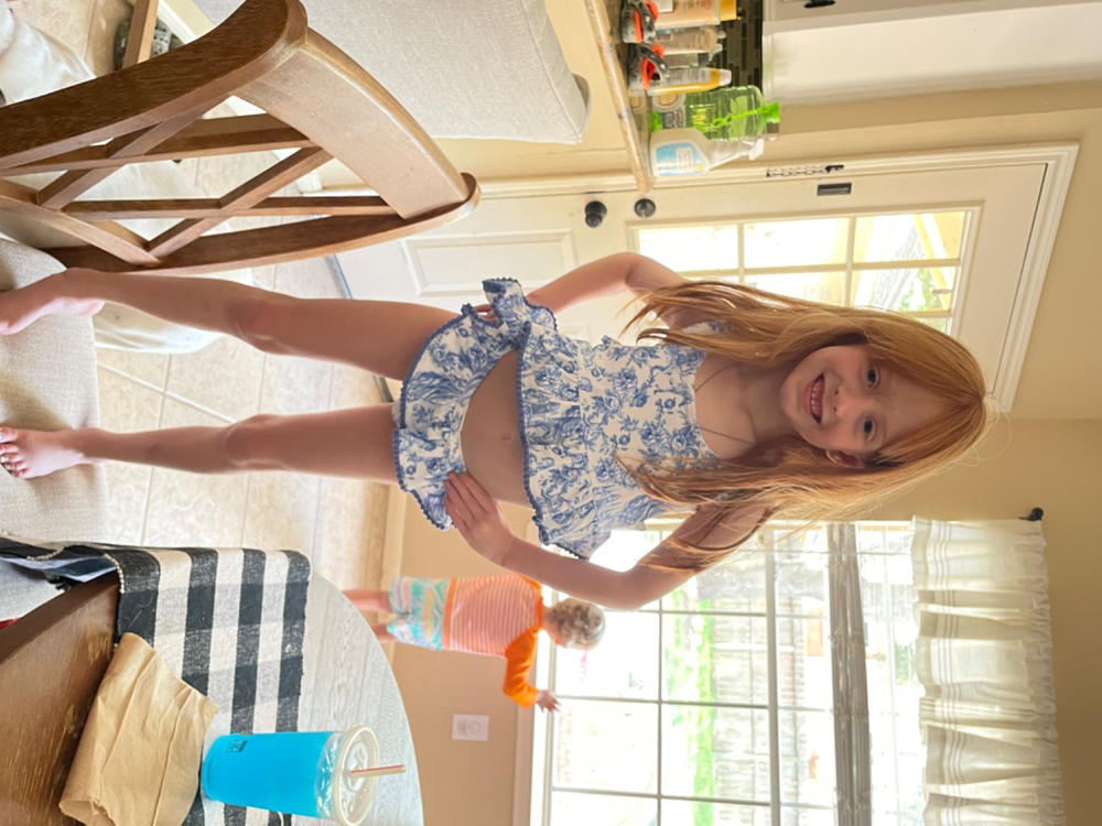 Briar Ruffled Tankini Two Piece Swimsuit - Customer Photo From Kaitlin Moore