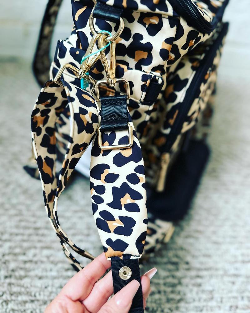 Lana Leopard Tan Diaper Bag - Customer Photo From Brandy Lusicic