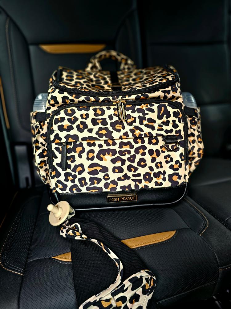 Lana Leopard Tan Diaper Bag - Customer Photo From Kaylin D.