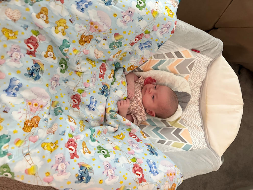 Care Bears™ Minky Ruffled Luxette Patoo® Blanket - Customer Photo From Justine Brawley