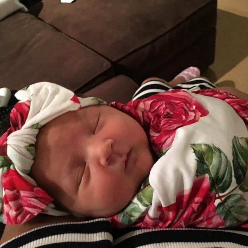 Dolce Red Rose Swaddle Headband Set - Customer Photo From Morgan L.