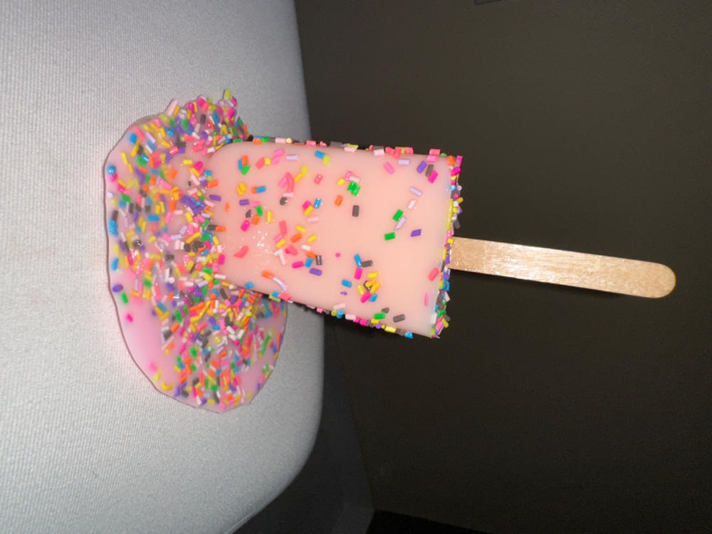 Pink Sprinkle Pop (5 Inch) Resin Sculpture - Customer Photo From Xiomara A.