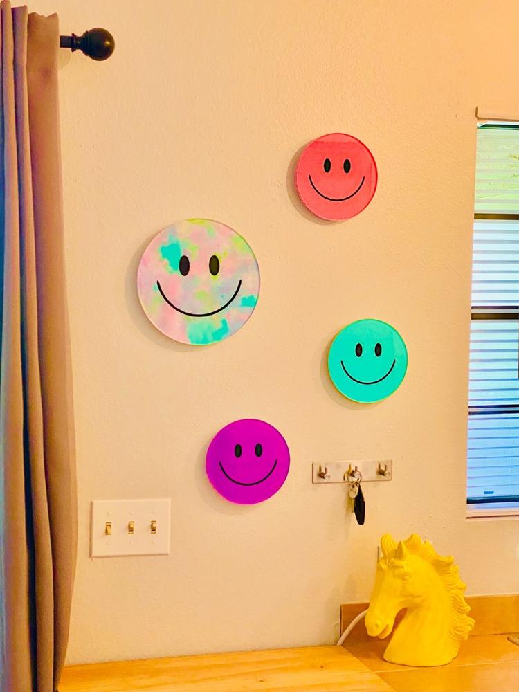 Acrylic Mountable Smile Wall Art - Solid Classics - Customer Photo From Christine M.