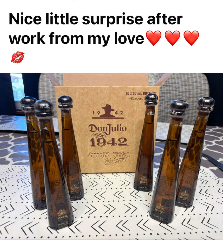 Don Julio 1942 50 mL Shots 6 Pack Value Bundle - Customer Photo From Sharlene Hobbs